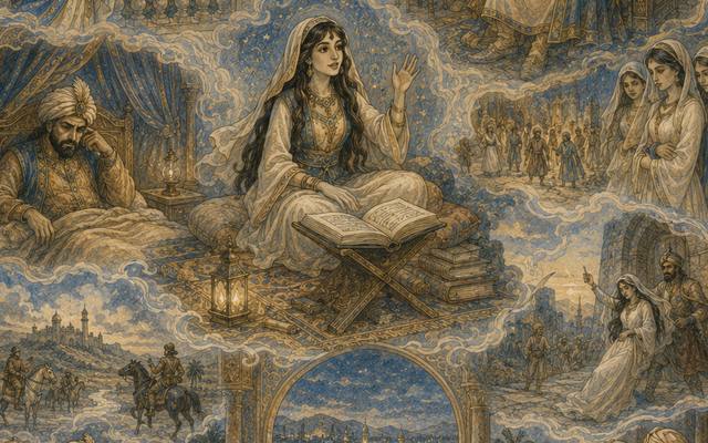 Historia del Mercader y el Efrit