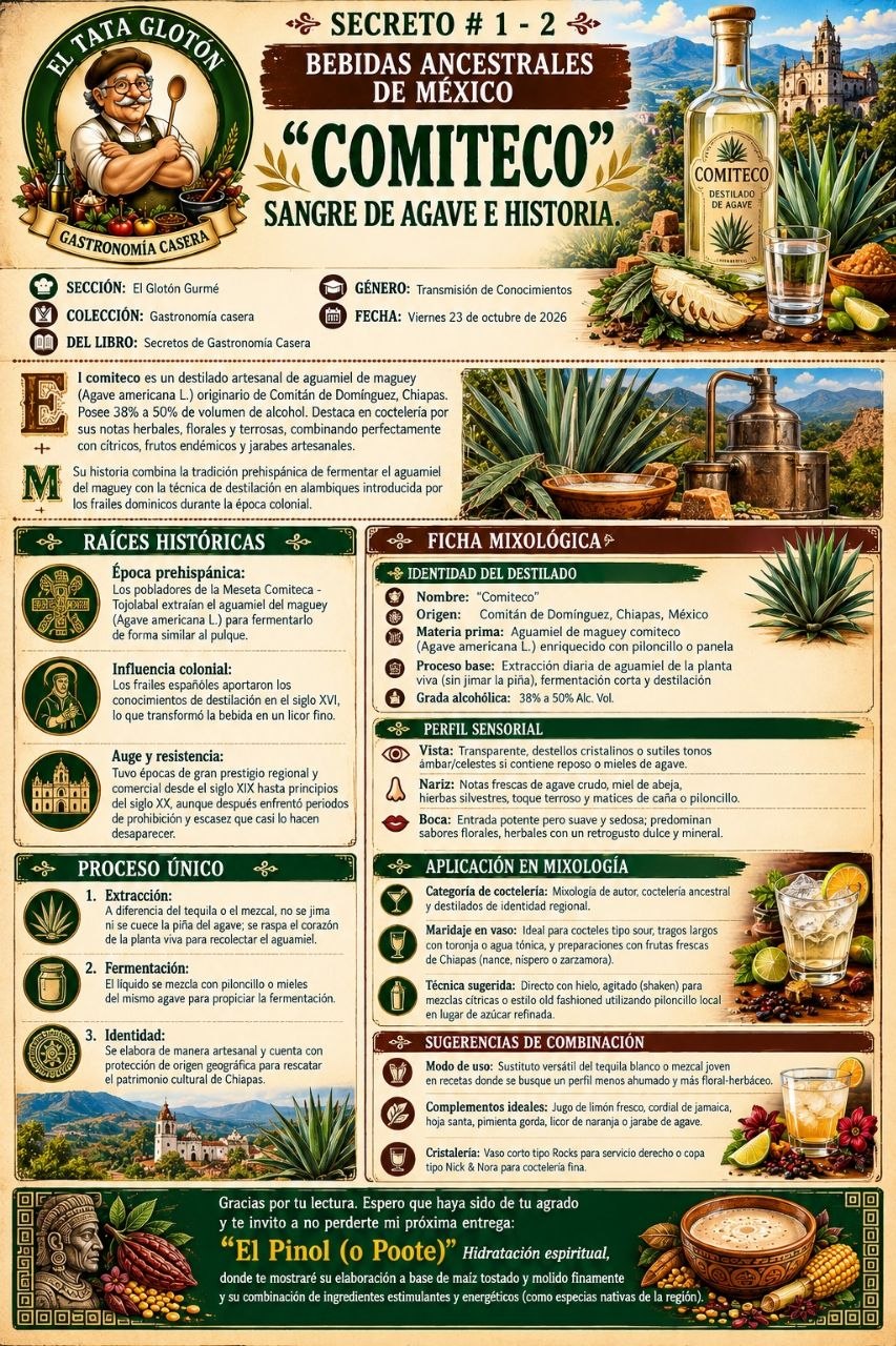 Infografía original completa: Comiteco: Sangre de Agave e Historia